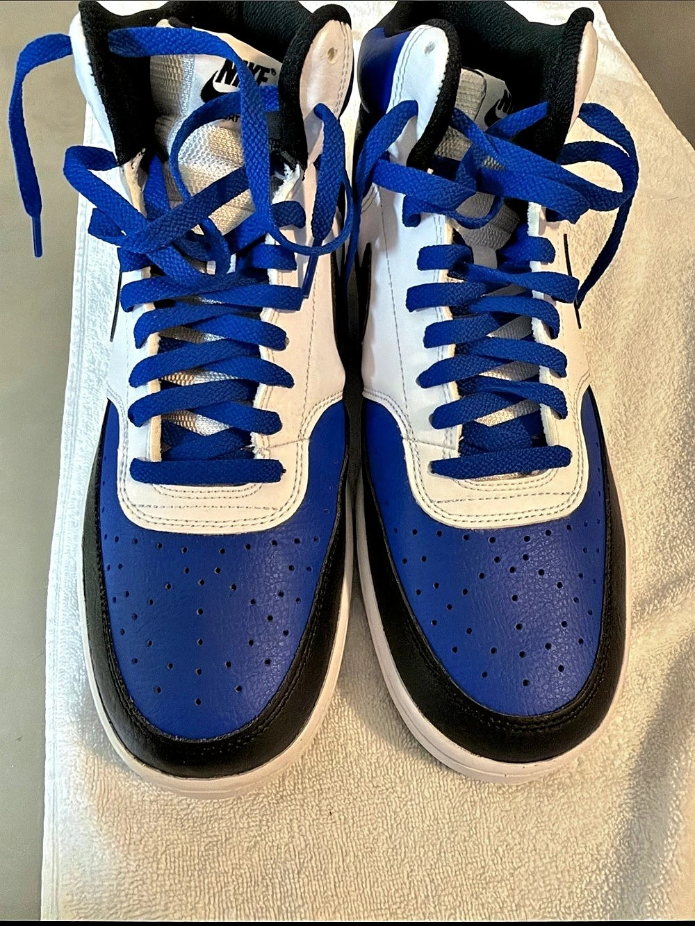 Nike Court Vision Mid Next Nature Blue & White Sneakers
